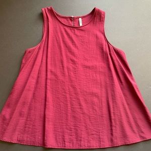 Flowy blouse Stradivarius burgundy color